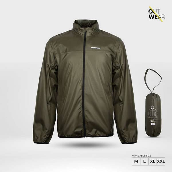 Windbreaker Travel Jacket with Portable Bag