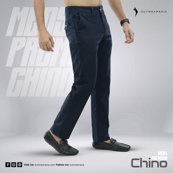 Outwear- Men's Twill Chino Pant Long - Navy